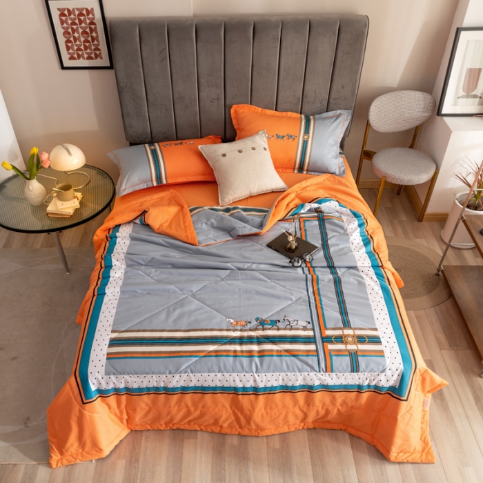 91家纺网 家纺一手货源 找家纺 （总）金爱家 2021新款全棉夏被四件套