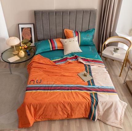 金爱家 2021新款全棉夏被四件套 凯瑞拉