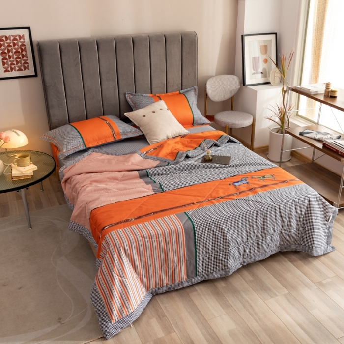 91家纺网 家纺一手货源 找家纺 金爱家 2021新款全棉夏被四件套 奥斯丁