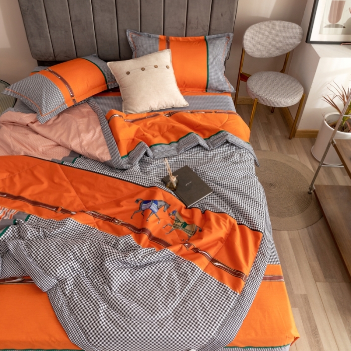 91家纺网 家纺一手货源 找家纺 金爱家 2021新款全棉夏被四件套 奥斯丁