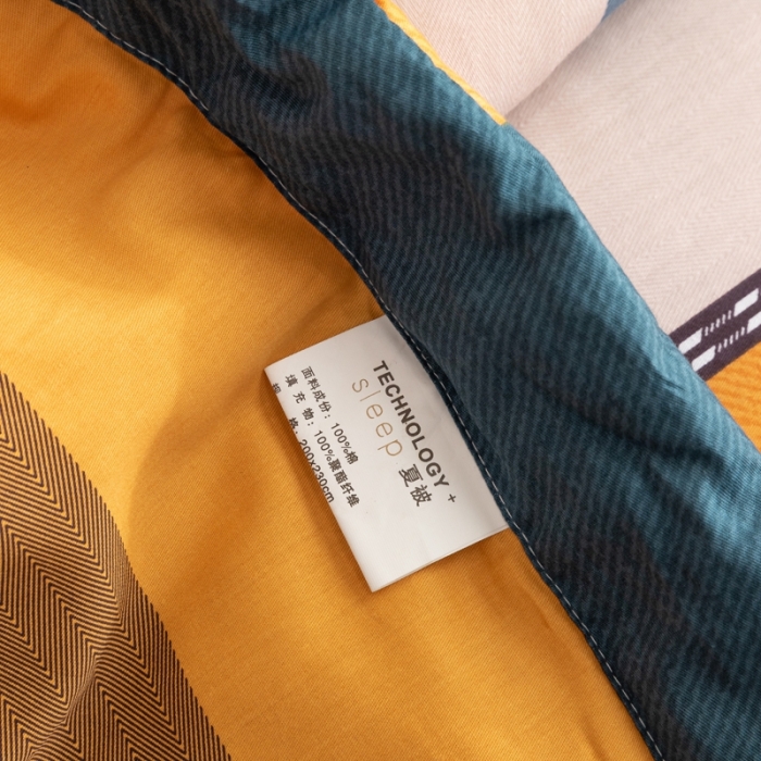 91家纺网 家纺一手货源 找家纺 金爱家 2021新款全棉夏被四件套 摩登