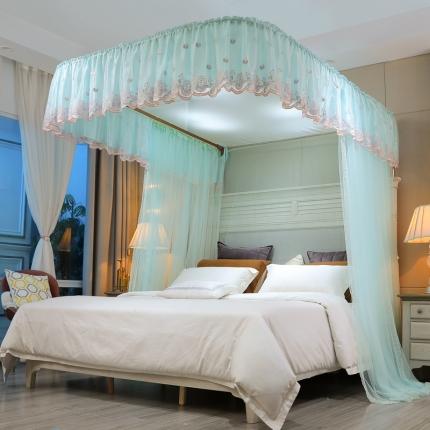 91家纺网 家纺一手货源 找家纺 梦尔佳 2021新款导轨款蚊帐830 淡绿