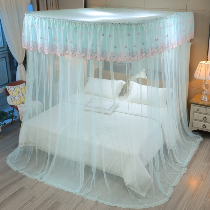 91家纺网 家纺一手货源 找家纺 梦尔佳 2021新款导轨款蚊帐830 淡绿