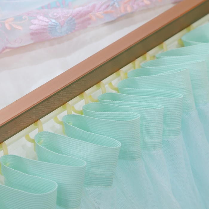 91家纺网 家纺一手货源 找家纺 梦尔佳 2021新款导轨款蚊帐830 淡绿