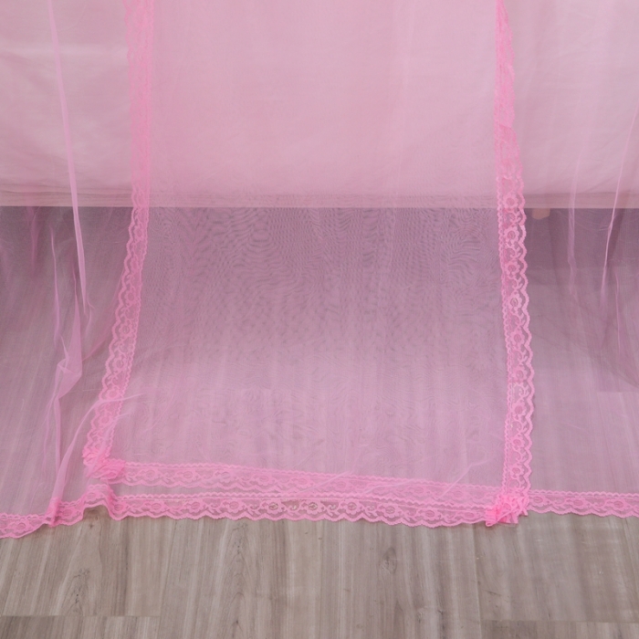 91家纺网 家纺一手货源 找家纺 梦尔佳 2021新款导轨款蚊帐830 粉色