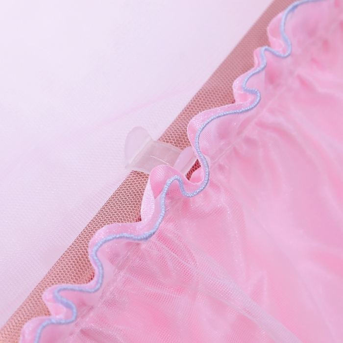 91家纺网 家纺一手货源 找家纺 梦尔佳 2021新款导轨款蚊帐830 粉色