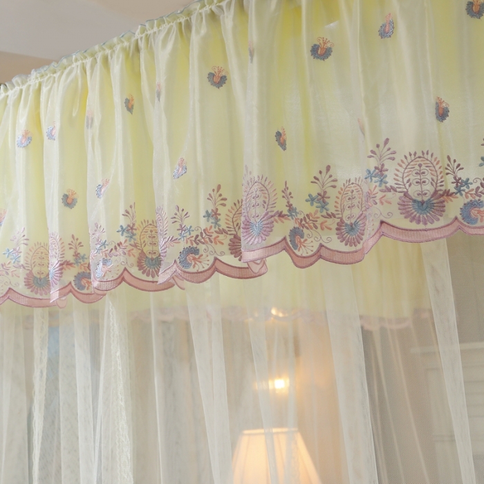 91家纺网 家纺一手货源 找家纺 梦尔佳 2021新款导轨款蚊帐830 米色