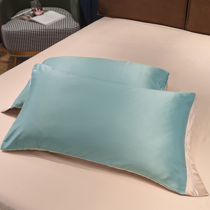 91家纺网 家纺一手货源 找家纺 总-狂想家 2025新款水洗真丝刺绣四件套唯爱 静谧蓝