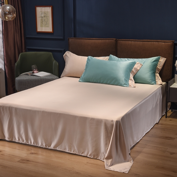 91家纺网 家纺一手货源 找家纺 总-狂想家 2025新款水洗真丝刺绣四件套唯爱 静谧蓝