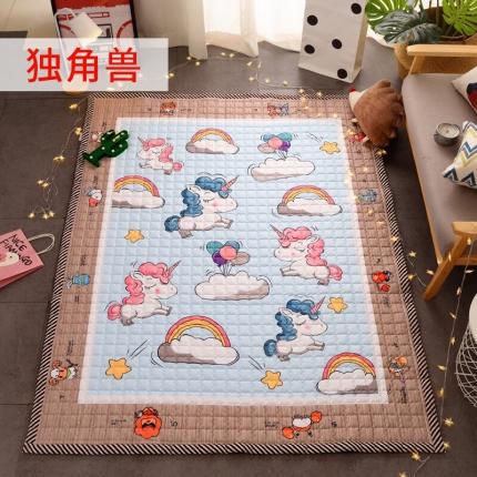 91家纺网 家纺一手货源 找家纺 BOSS 2021新款小尺寸爬爬垫 独角兽