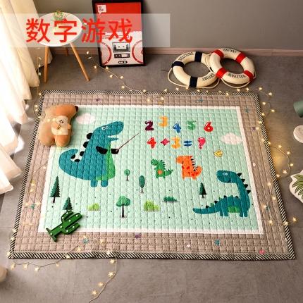 91家纺网 家纺一手货源 找家纺 BOSS 2021新款小尺寸爬爬垫 数字游戏