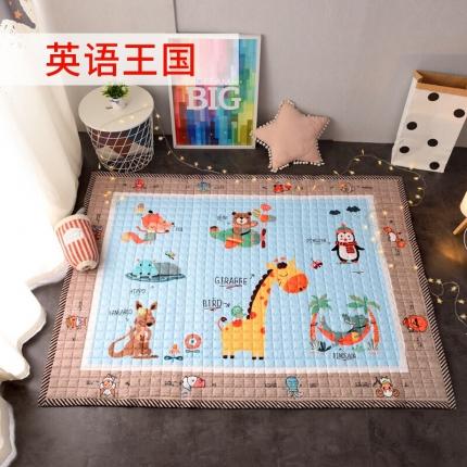 91家纺网 家纺一手货源 找家纺 BOSS 2021新款小尺寸爬爬垫 英语王国