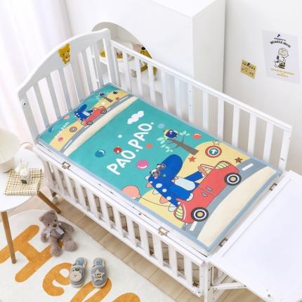 91家纺网 家纺一手货源 找家纺 （总）吉咪兔 2022新款枕席一体儿童加厚冰丝凉席