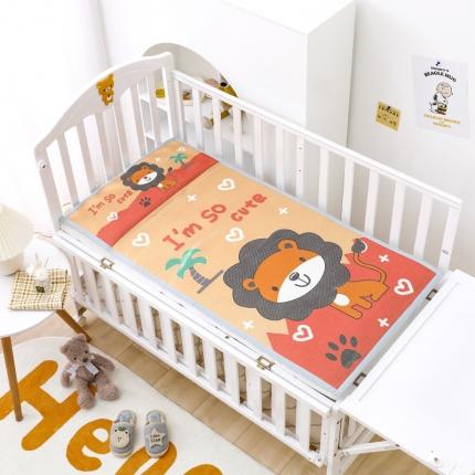 91家纺网 家纺一手货源 找家纺 （总）吉咪兔 2022新款枕席一体儿童加厚冰丝凉席