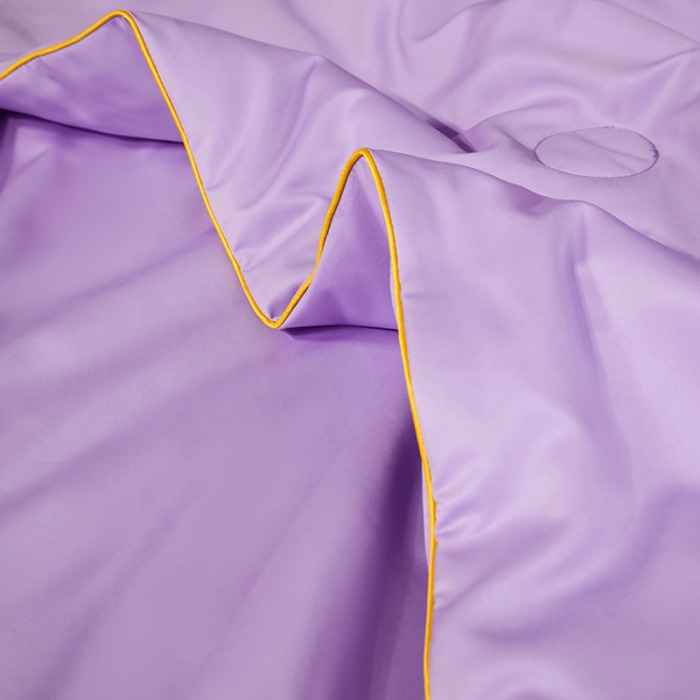 91家纺网 家纺一手货源 找家纺 啊雅 2025新款水洗冰丝夏被四件套 水晶紫