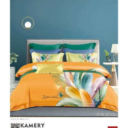 91家纺网 家纺一手货源 找家纺 （总）雲归梦2021全棉大版四件套第二批花卉格调系列