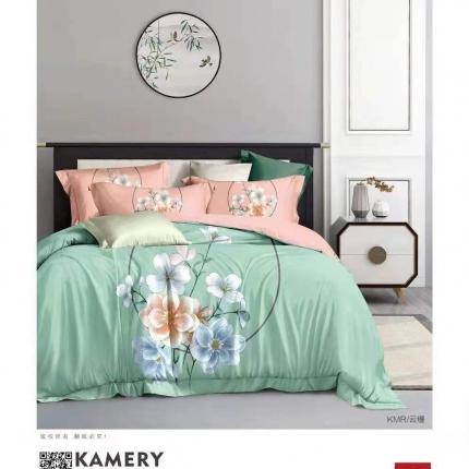 91家纺网 家纺一手货源 找家纺 （总）雲归梦2021全棉大版四件套第二批花卉格调系列