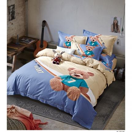 91家纺网 家纺一手货源 找家纺 （总）雲归梦 2021全棉大版四件套可爱卡通系列