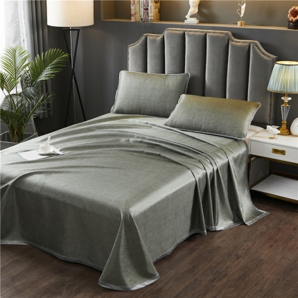 91家纺网 家纺一手货源 找家纺 2025新款水洗凉感冰丝席凉席三件套