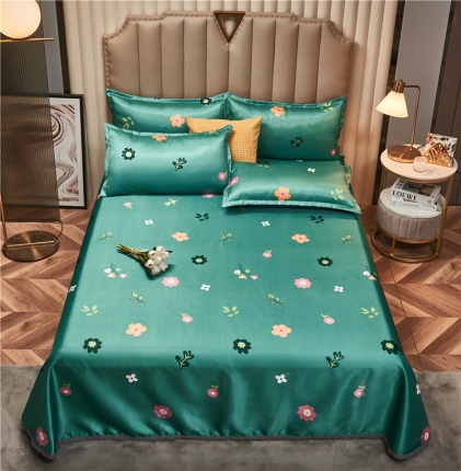 91家纺网 家纺一手货源 找家纺 2025新款水洗凉感冰丝席凉席三件套