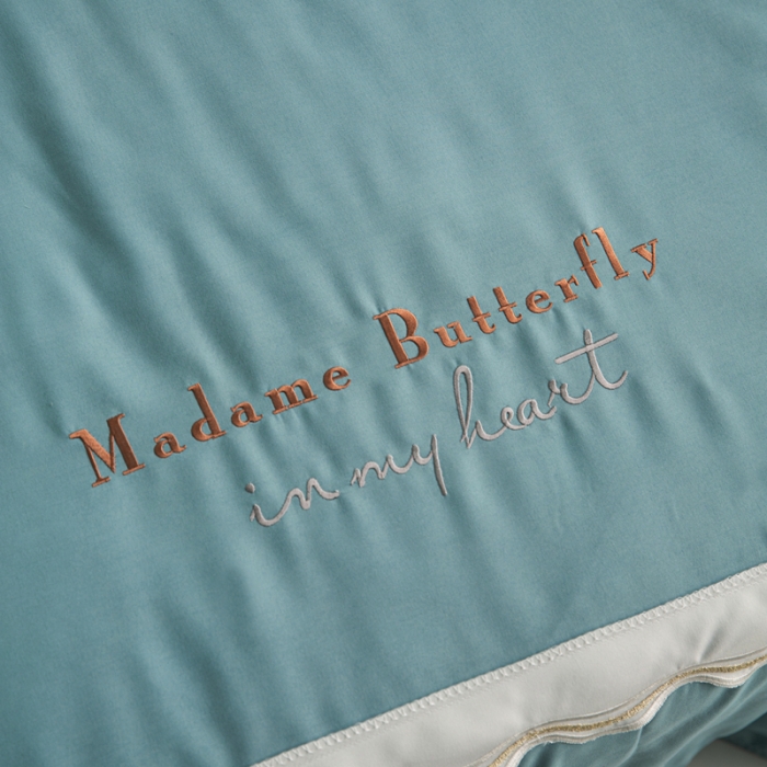 91家纺网 家纺一手货源 找家纺 （总）安妮家居  2021新款法式仙女风水洗刺绣夏被四件套