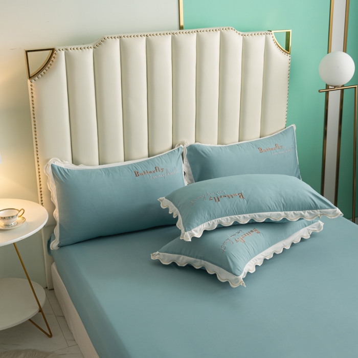 91家纺网 家纺一手货源 找家纺 （总）安妮家居  2021新款法式仙女风水洗刺绣夏被四件套