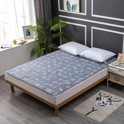 91家纺网 家纺一手货源 找家纺 床垫软垫褥子1.8米双人家用床褥薄款垫子床护垫防滑垫被铺底 薰衣草