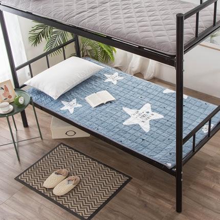 91家纺网 家纺一手货源 找家纺 学生宿舍床垫保护垫家用软垫褥子单人出租房专用1米2折叠防滑垫被 幸运星