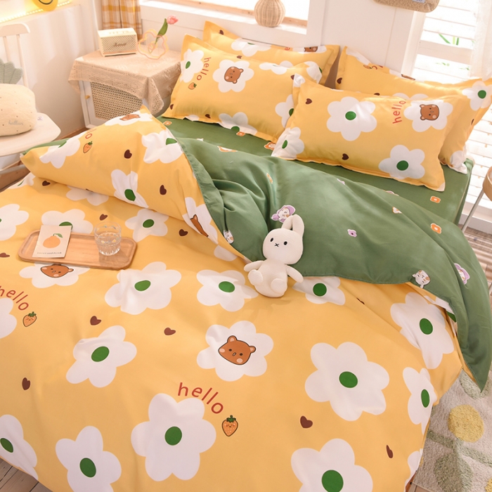 91家纺网 家纺一手货源 找家纺 （总）菲度 2021新款芦荟棉四件套新花型