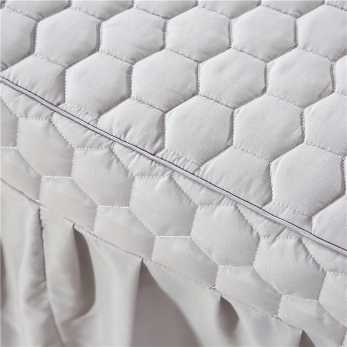 91家纺网 家纺一手货源 找家纺 乐逸 2023新款奥汀系列美容床罩套件 奥汀-灰色