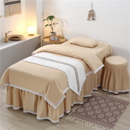 乐逸 2023新款奥汀系列美容床罩套件 奥汀-驼色