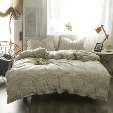 91家纺网 家纺一手货源 找家纺 （总）简煦家居 2025新款全棉针织棉缎彩系列四件套