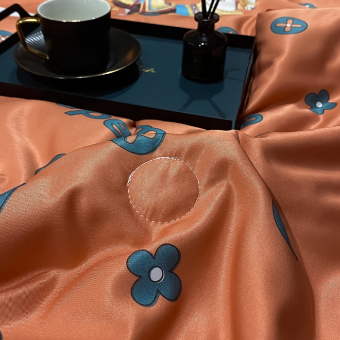 91家纺网 家纺一手货源 找家纺 2021新品水洗天丝夏被四件套三件套空调被水洗真丝冰丝夏凉被