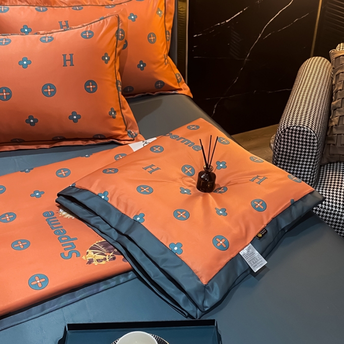 91家纺网 家纺一手货源 找家纺 2021新品水洗天丝夏被四件套三件套空调被水洗真丝冰丝夏凉被