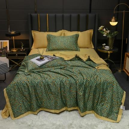 91家纺网 家纺一手货源 找家纺 2021新品水洗天丝夏被四件套三件套空调被水洗真丝冰丝夏凉被