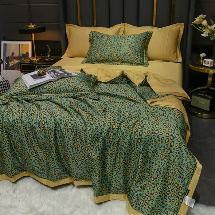 91家纺网 家纺一手货源 找家纺 2021新品水洗天丝夏被四件套三件套空调被水洗真丝冰丝夏凉被