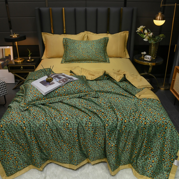 91家纺网 家纺一手货源 找家纺 2021新品水洗天丝夏被四件套三件套空调被水洗真丝冰丝夏凉被