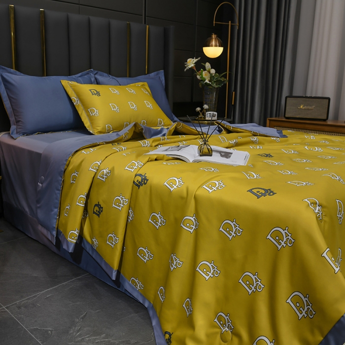 91家纺网 家纺一手货源 找家纺 2021新品水洗天丝夏被四件套三件套空调被水洗真丝冰丝夏凉被