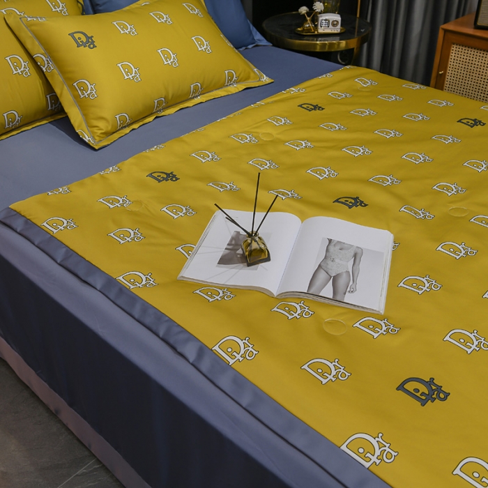 91家纺网 家纺一手货源 找家纺 2021新品水洗天丝夏被四件套三件套空调被水洗真丝冰丝夏凉被