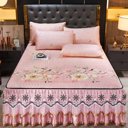 91家纺网 家纺一手货源 找家纺 （总）情恒 2025新款可脱卸印花夹棉冰丝凉席三件套