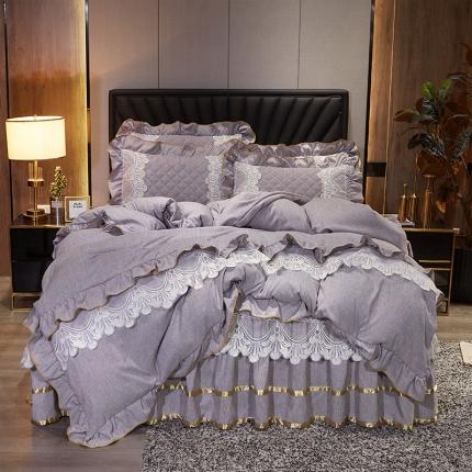 91家纺网 家纺一手货源 找家纺 （总）网红馆 2025新款芭莎风情床裙四件套