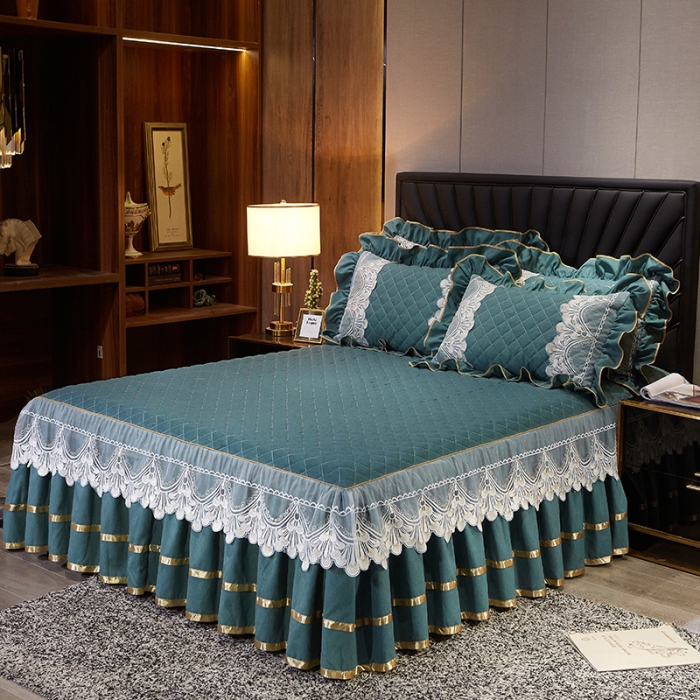 91家纺网 家纺一手货源 找家纺 （总）网红馆 2025新款芭莎风情床裙三件套