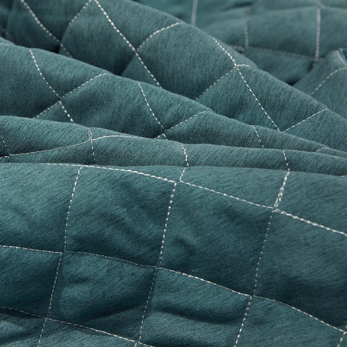 91家纺网 家纺一手货源 找家纺 网红馆 2025新款芭莎风情床裙三件套 黛绿色