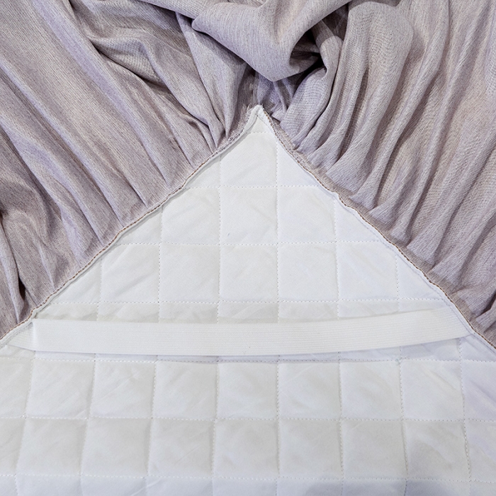 91家纺网 家纺一手货源 找家纺 网红馆 2025新款芭莎风情床裙三件套 香芋色