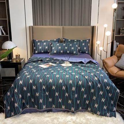 91家纺网 家纺一手货源 找家纺 （总）吾秀 60长绒棉夏被抗菌 60S全棉夏被四件套 空调被