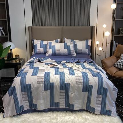 91家纺网 家纺一手货源 找家纺 （总）吾秀 60长绒棉夏被抗菌 60S全棉夏被四件套 空调被