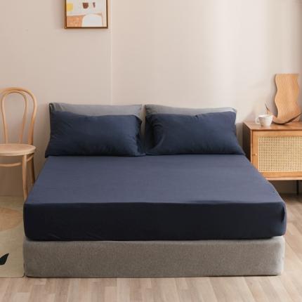 91家纺网 家纺一手货源 找家纺 （总）简煦 2025新款全棉针织棉印染纯色单床笠