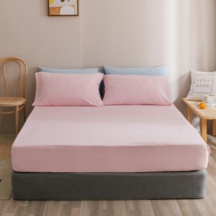 91家纺网 家纺一手货源 找家纺 （总）简煦 2025新款全棉针织棉印染纯色单床笠