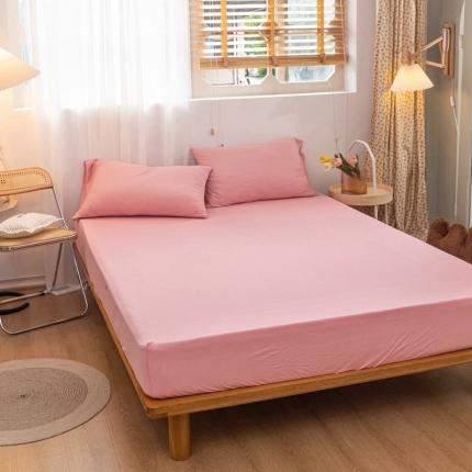 91家纺网 家纺一手货源 找家纺 （总）简煦 2025新款全棉针织棉印染纯色单床笠