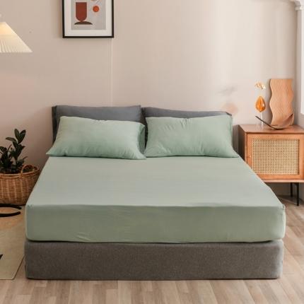 91家纺网 家纺一手货源 找家纺 （总）简煦 2025新款全棉针织棉印染纯色单床笠